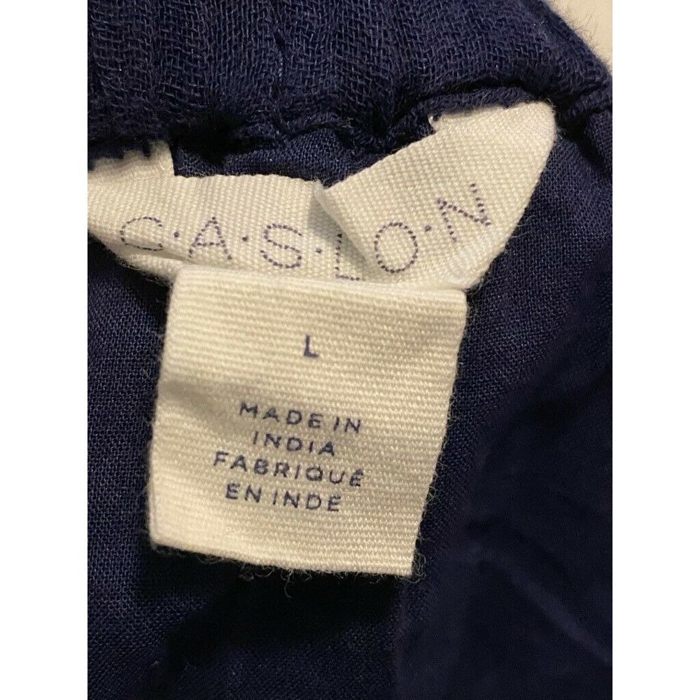Caslon‎ Womens Maxi Tiered Skirt Navy Blue Cotton P - Picture 4 of 6